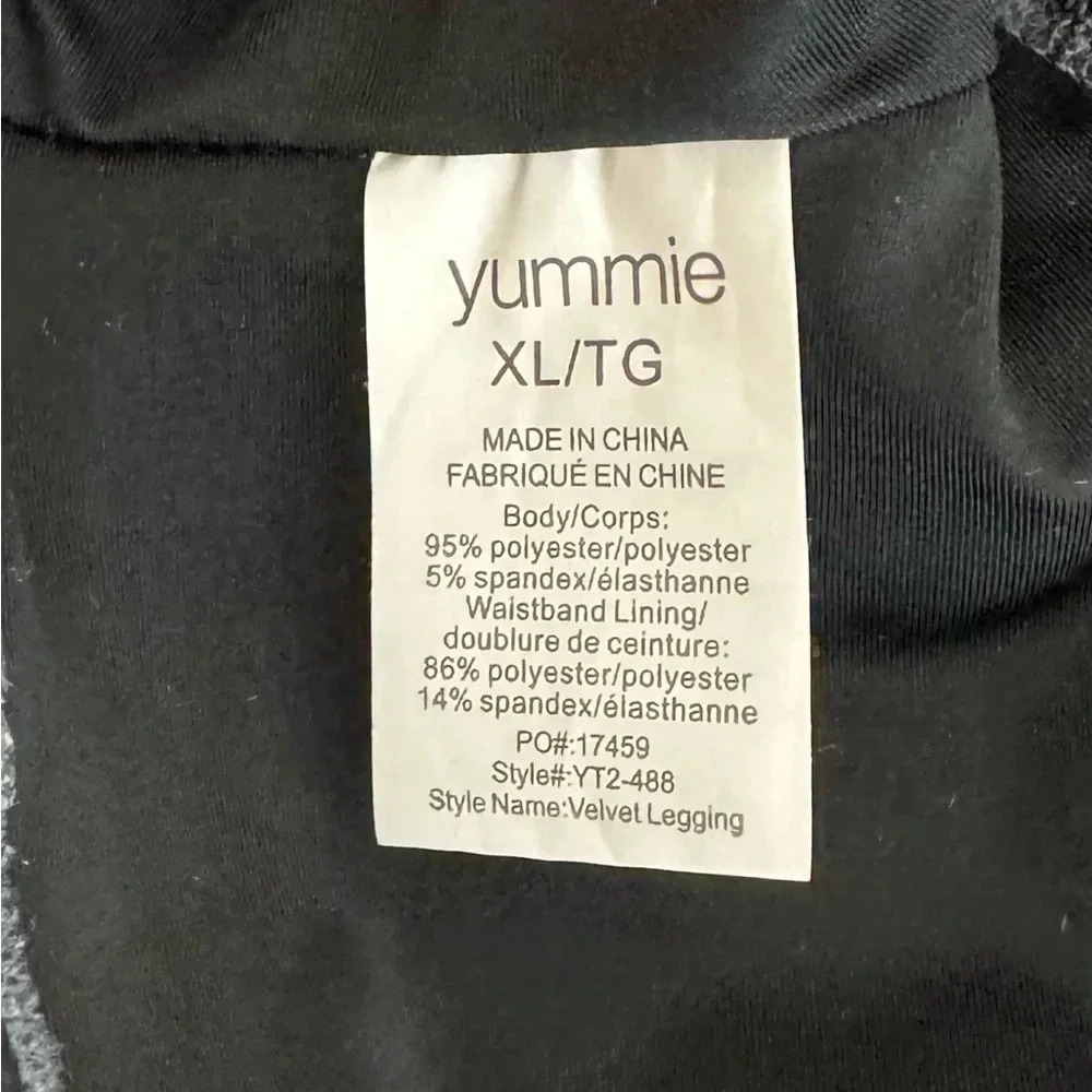 Yummie Velvet Shaping Leggings Size XL Asphalt Rear Lifting High Waist - Picture 8 of 10